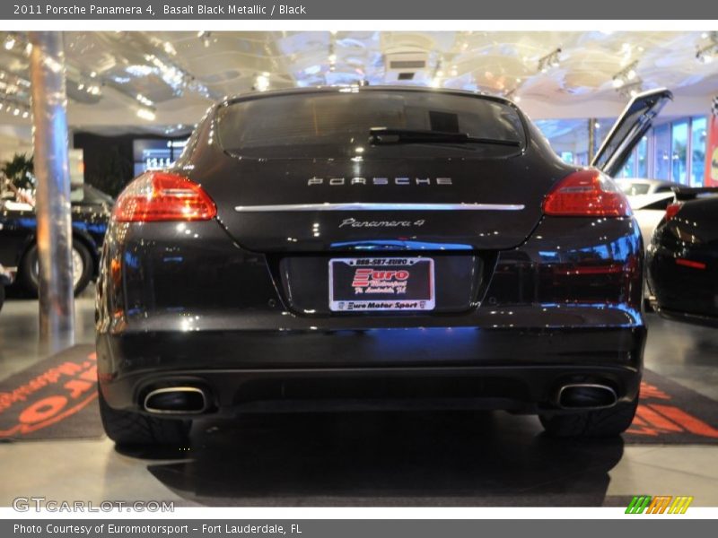 Basalt Black Metallic / Black 2011 Porsche Panamera 4