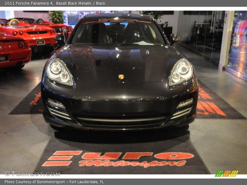 Basalt Black Metallic / Black 2011 Porsche Panamera 4
