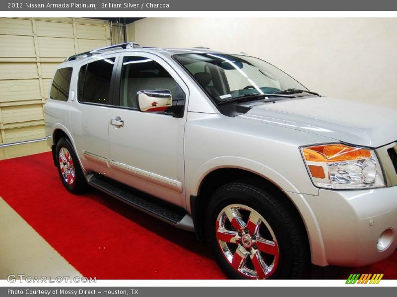 Brilliant Silver / Charcoal 2012 Nissan Armada Platinum