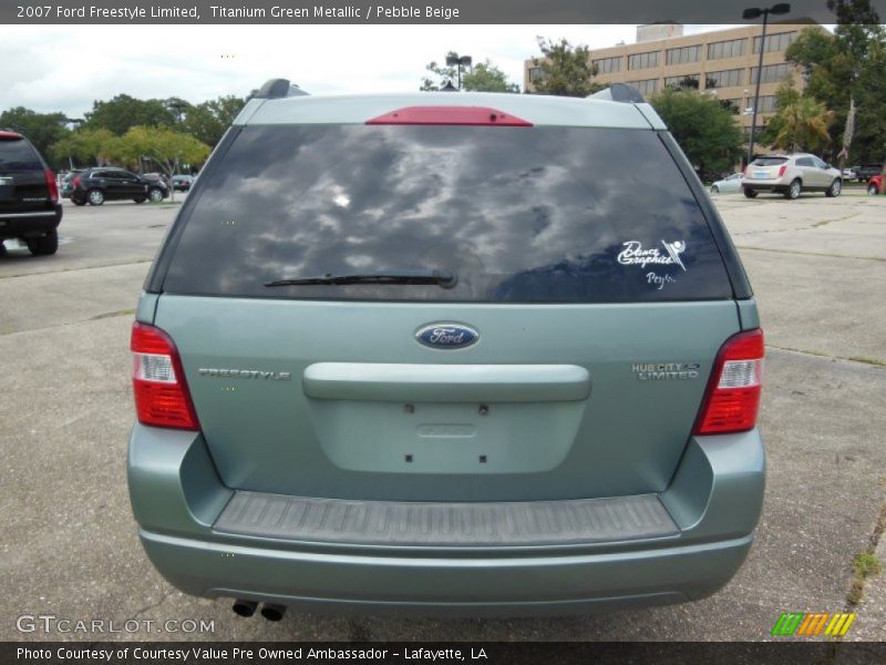 Titanium Green Metallic / Pebble Beige 2007 Ford Freestyle Limited