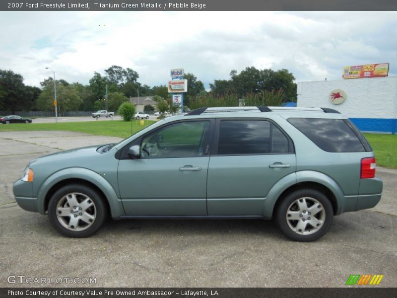 Titanium Green Metallic / Pebble Beige 2007 Ford Freestyle Limited