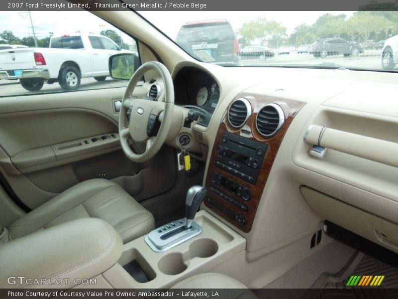 Titanium Green Metallic / Pebble Beige 2007 Ford Freestyle Limited