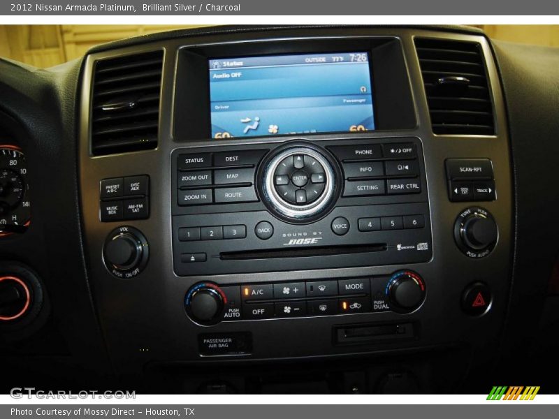 Brilliant Silver / Charcoal 2012 Nissan Armada Platinum