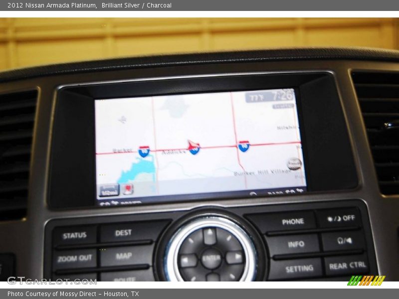 Brilliant Silver / Charcoal 2012 Nissan Armada Platinum