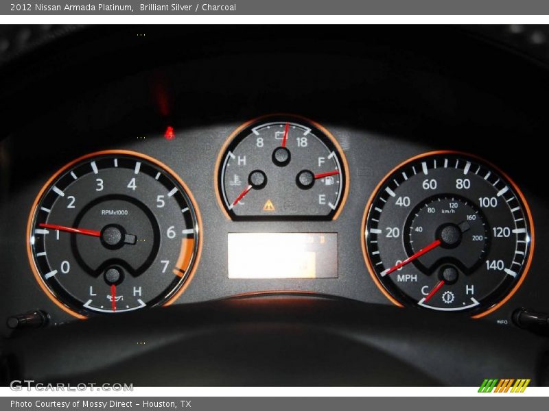 Brilliant Silver / Charcoal 2012 Nissan Armada Platinum