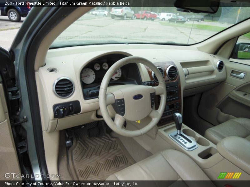 Titanium Green Metallic / Pebble Beige 2007 Ford Freestyle Limited