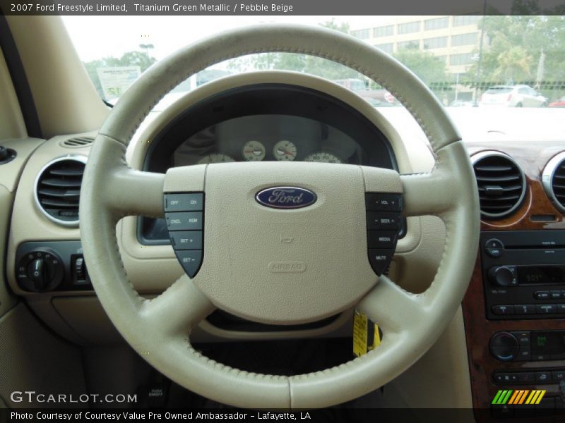 Titanium Green Metallic / Pebble Beige 2007 Ford Freestyle Limited