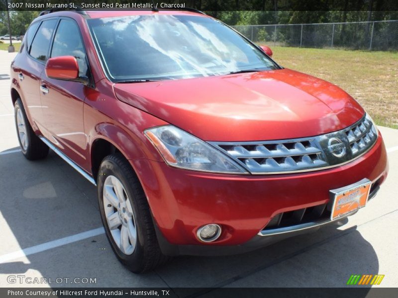 Sunset Red Pearl Metallic / Charcoal 2007 Nissan Murano SL