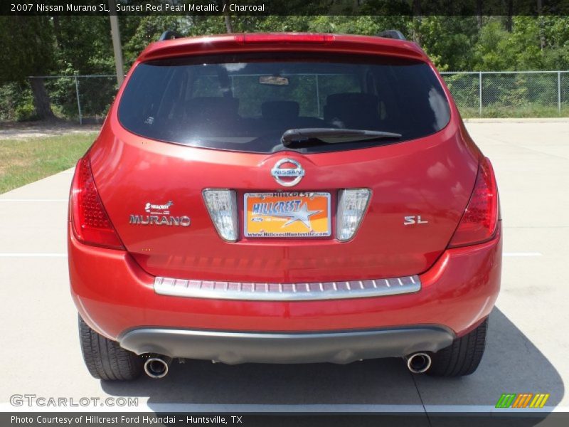 Sunset Red Pearl Metallic / Charcoal 2007 Nissan Murano SL