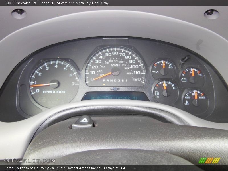 Silverstone Metallic / Light Gray 2007 Chevrolet TrailBlazer LT