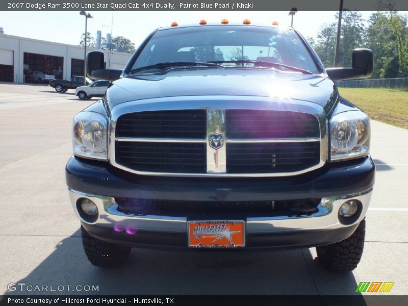 Patriot Blue Pearl / Khaki 2007 Dodge Ram 3500 Lone Star Quad Cab 4x4 Dually
