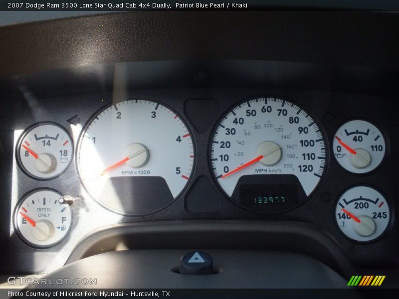  2007 Ram 3500 Lone Star Quad Cab 4x4 Dually Lone Star Quad Cab 4x4 Dually Gauges