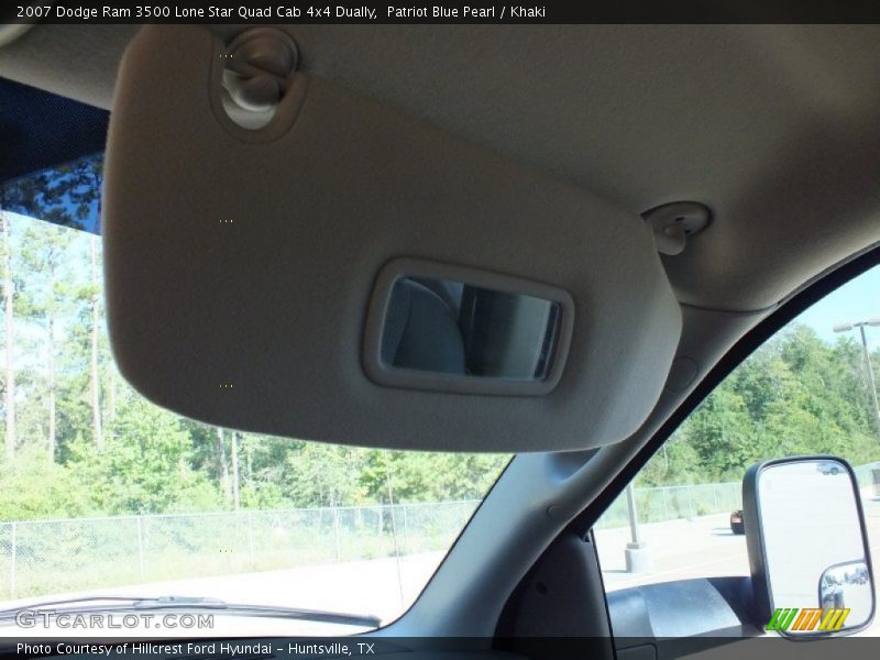 Patriot Blue Pearl / Khaki 2007 Dodge Ram 3500 Lone Star Quad Cab 4x4 Dually