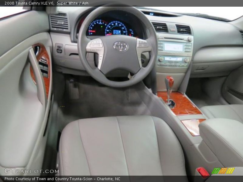 Super White / Ash 2008 Toyota Camry XLE V6