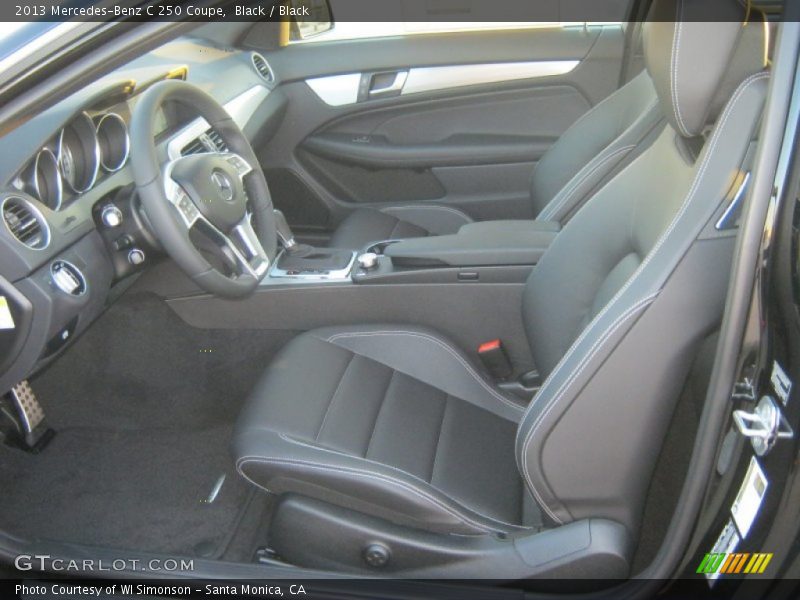 Black / Black 2013 Mercedes-Benz C 250 Coupe
