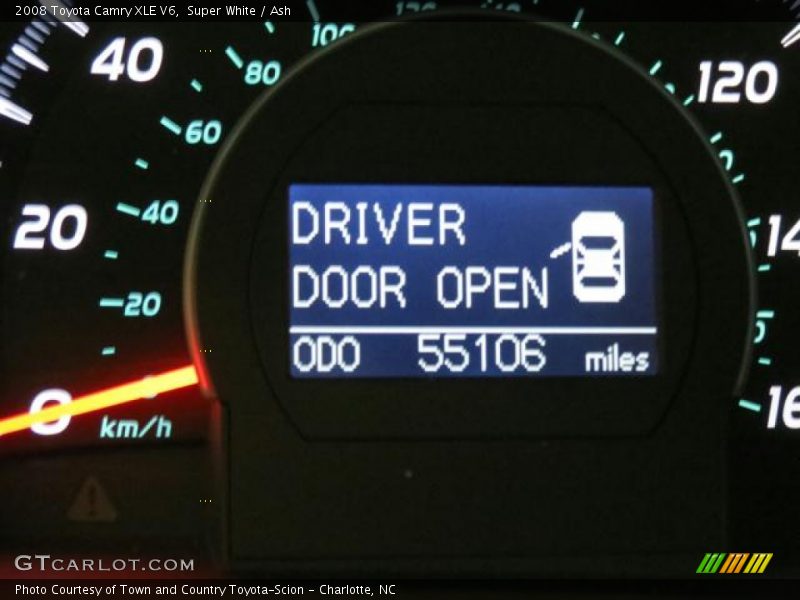 Super White / Ash 2008 Toyota Camry XLE V6