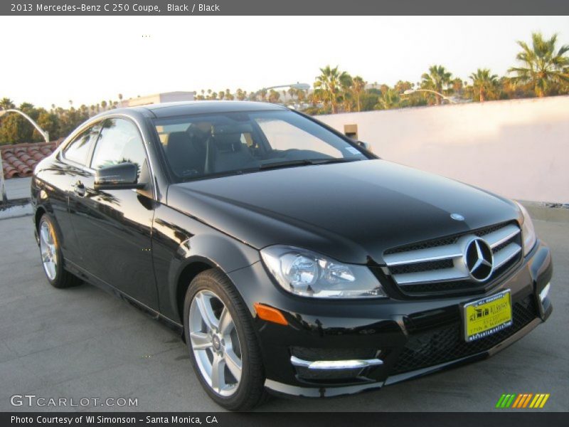 Black / Black 2013 Mercedes-Benz C 250 Coupe
