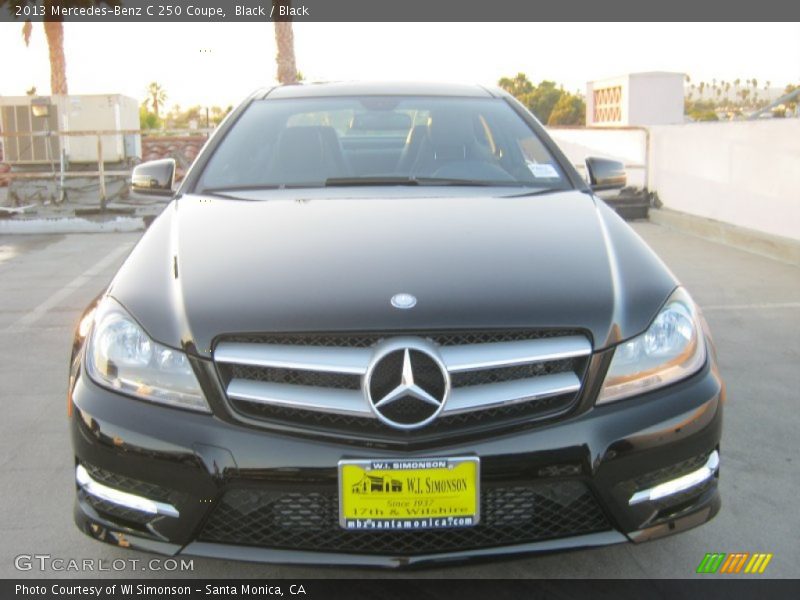 Black / Black 2013 Mercedes-Benz C 250 Coupe