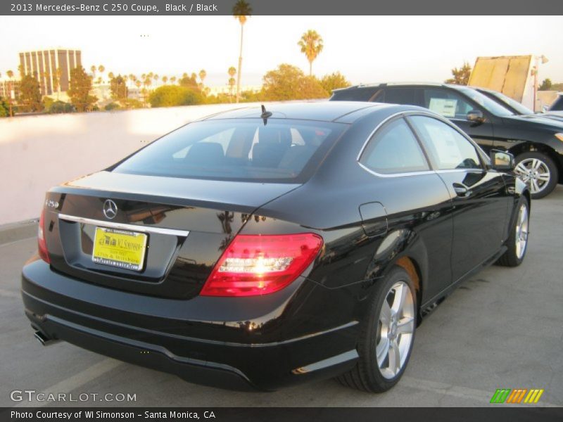 Black / Black 2013 Mercedes-Benz C 250 Coupe