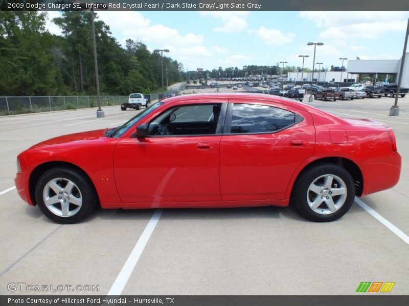 Inferno Red Crystal Pearl / Dark Slate Gray/Light Slate Gray 2009 Dodge Charger SE
