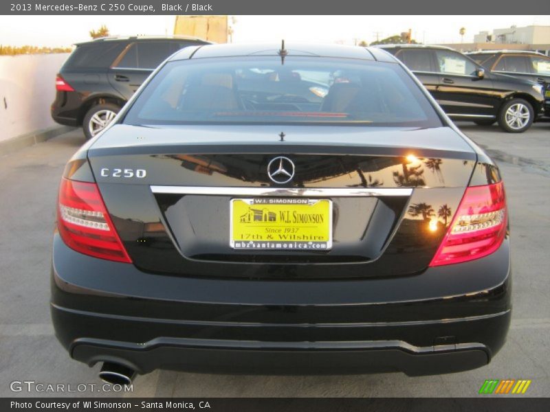 Black / Black 2013 Mercedes-Benz C 250 Coupe