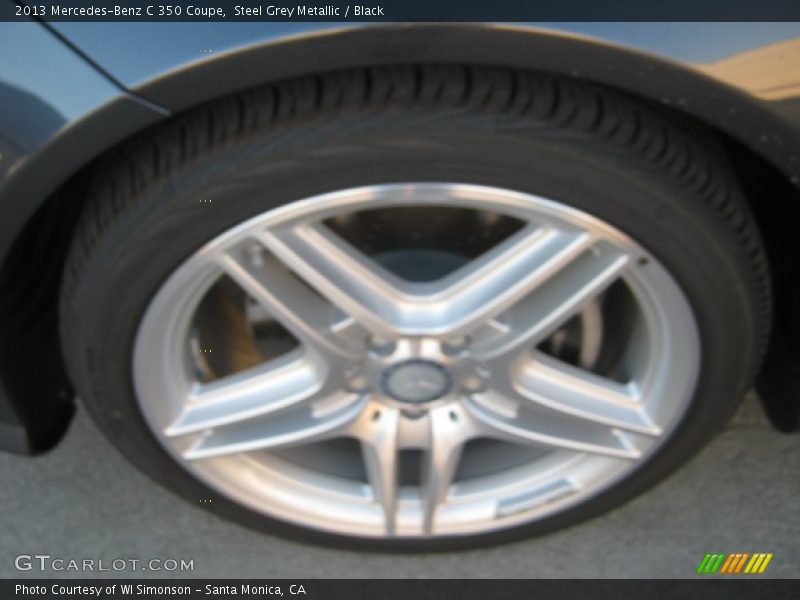 Steel Grey Metallic / Black 2013 Mercedes-Benz C 350 Coupe