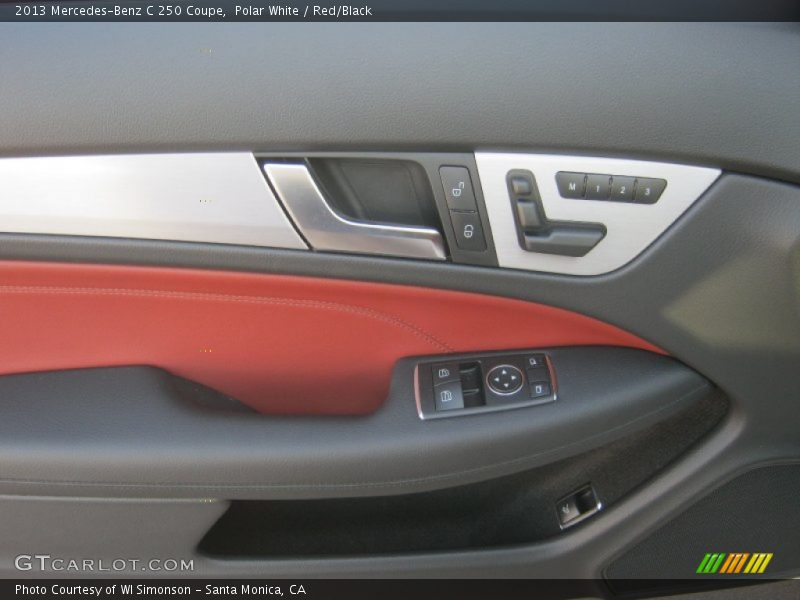 Polar White / Red/Black 2013 Mercedes-Benz C 250 Coupe