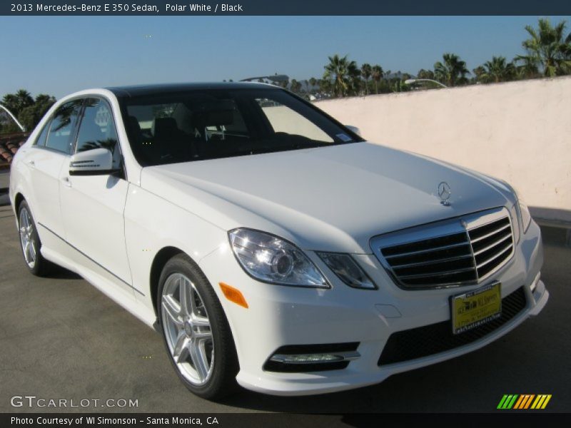 Polar White / Black 2013 Mercedes-Benz E 350 Sedan