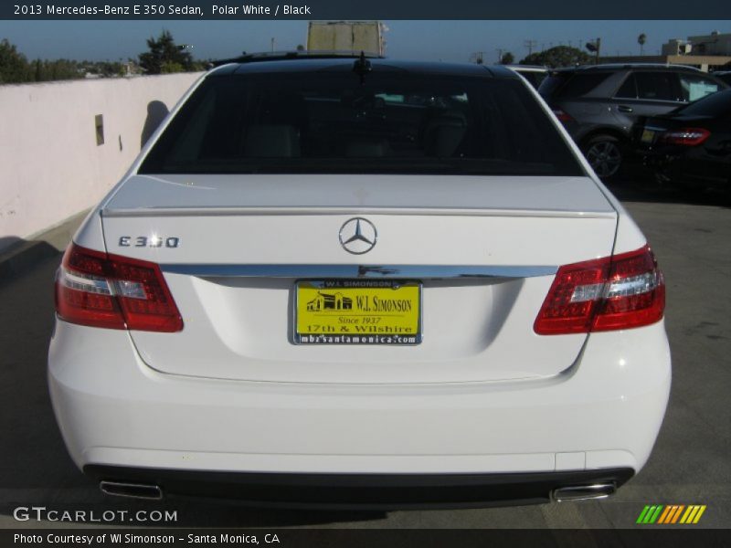 Polar White / Black 2013 Mercedes-Benz E 350 Sedan