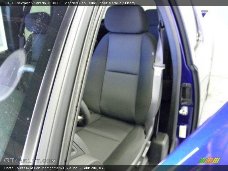 Blue Topaz Metallic / Ebony 2013 Chevrolet Silverado 1500 LT Extended Cab