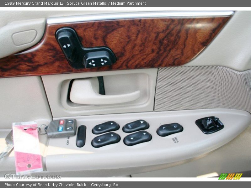 Spruce Green Metallic / Medium Parchment 1999 Mercury Grand Marquis LS
