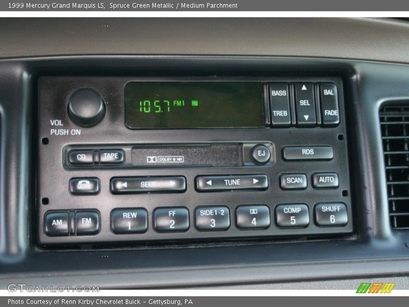 Spruce Green Metallic / Medium Parchment 1999 Mercury Grand Marquis LS