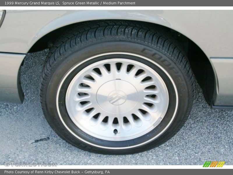 Spruce Green Metallic / Medium Parchment 1999 Mercury Grand Marquis LS