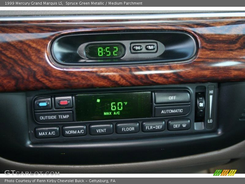 Spruce Green Metallic / Medium Parchment 1999 Mercury Grand Marquis LS