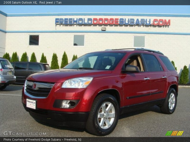 Red Jewel / Tan 2008 Saturn Outlook XE