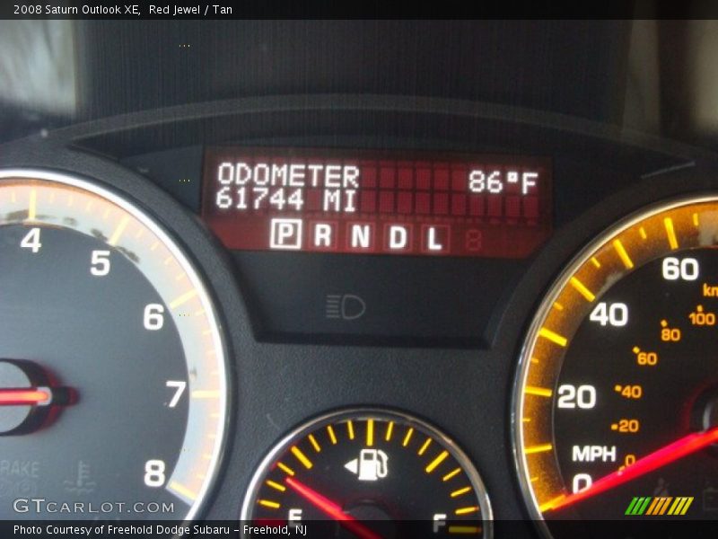 Red Jewel / Tan 2008 Saturn Outlook XE