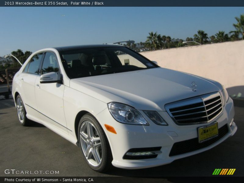 Polar White / Black 2013 Mercedes-Benz E 350 Sedan