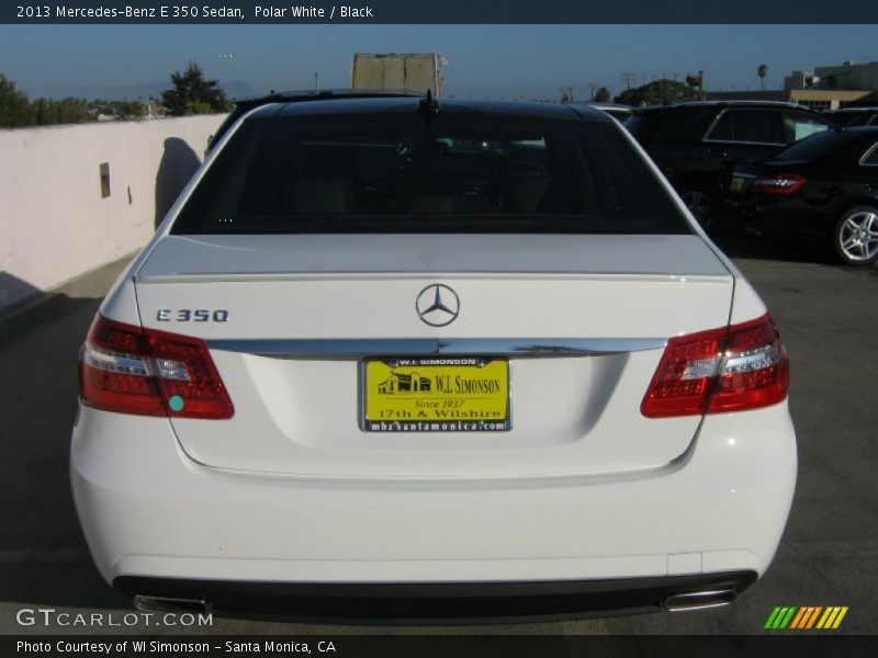 Polar White / Black 2013 Mercedes-Benz E 350 Sedan