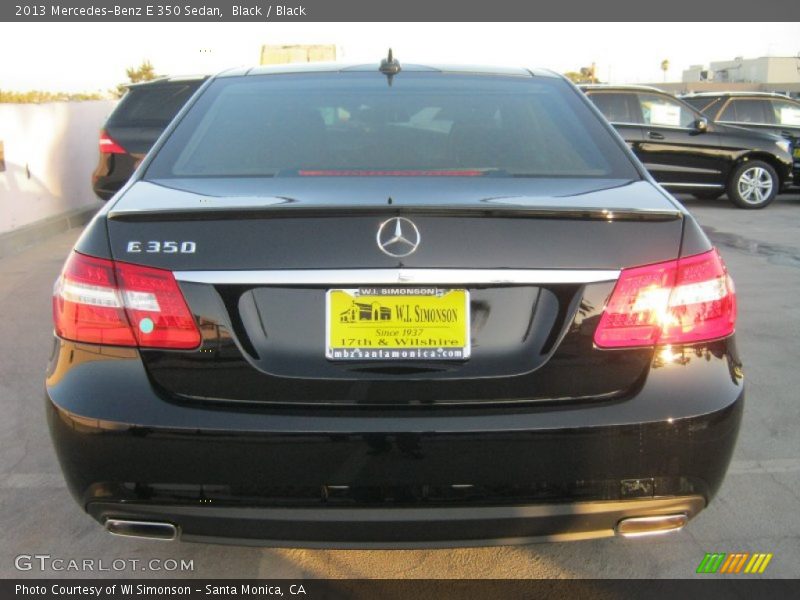 Black / Black 2013 Mercedes-Benz E 350 Sedan