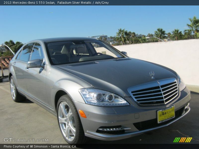 Palladium Silver Metallic / Ash/Grey 2013 Mercedes-Benz S 550 Sedan
