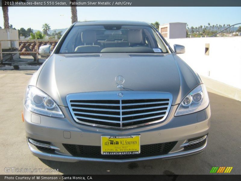 Palladium Silver Metallic / Ash/Grey 2013 Mercedes-Benz S 550 Sedan