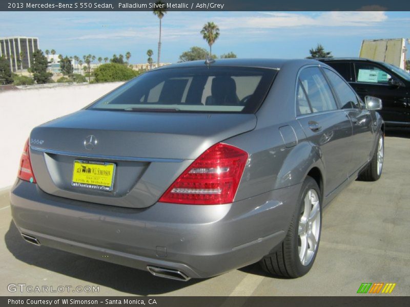 Palladium Silver Metallic / Ash/Grey 2013 Mercedes-Benz S 550 Sedan