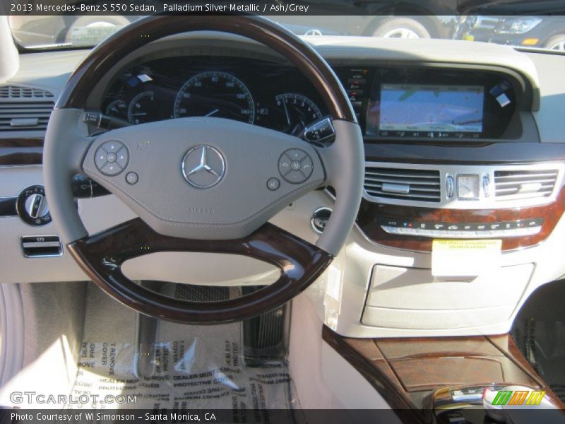 Palladium Silver Metallic / Ash/Grey 2013 Mercedes-Benz S 550 Sedan