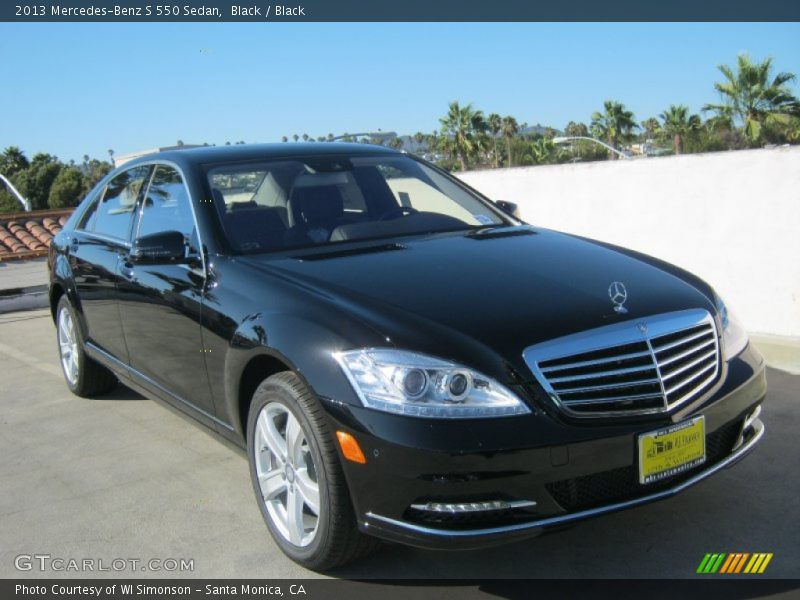 Black / Black 2013 Mercedes-Benz S 550 Sedan