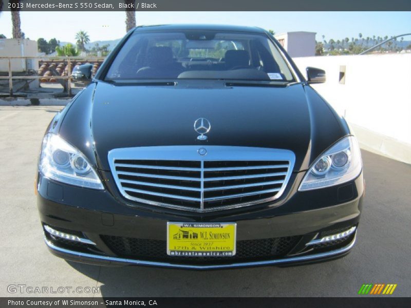 Black / Black 2013 Mercedes-Benz S 550 Sedan