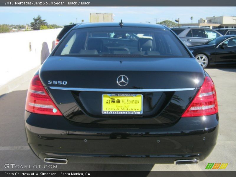 Black / Black 2013 Mercedes-Benz S 550 Sedan
