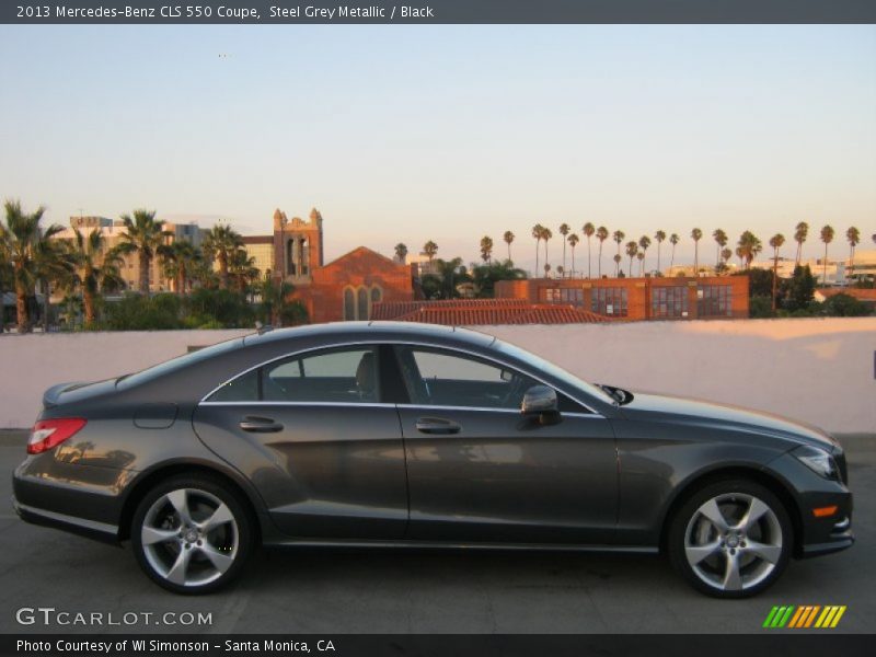 Steel Grey Metallic / Black 2013 Mercedes-Benz CLS 550 Coupe