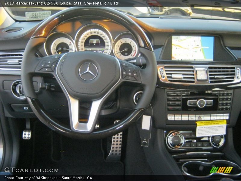 Steel Grey Metallic / Black 2013 Mercedes-Benz CLS 550 Coupe