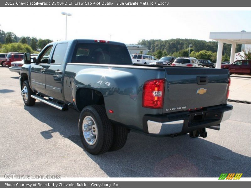 Blue Granite Metallic / Ebony 2013 Chevrolet Silverado 3500HD LT Crew Cab 4x4 Dually