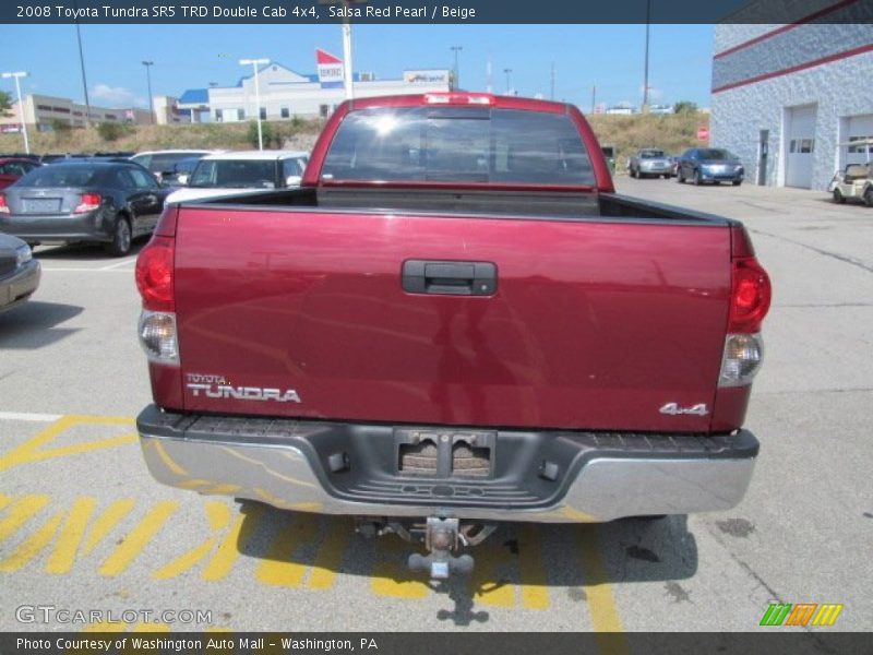 Salsa Red Pearl / Beige 2008 Toyota Tundra SR5 TRD Double Cab 4x4